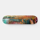 Cool Funky Abstracte Kunst Skateboard (Horizontaal)