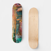 Cool Funky Abstracte Kunst Skateboard (Voorkant)