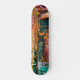 Cool Funky Abstracte Kunst Skateboard