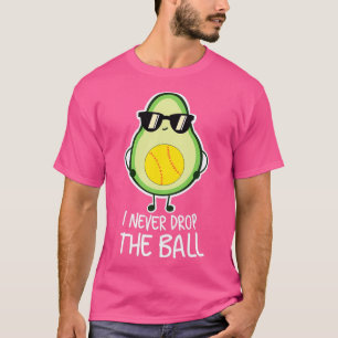 Cool Funny Avocado Softball Lover T-shirt