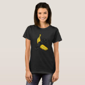 Cool Funny Banana gemonteerd met kleefband Graph T-shirt (Voorkant volledig)