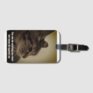 Cool & Funny Cat father meme Bagagelabel