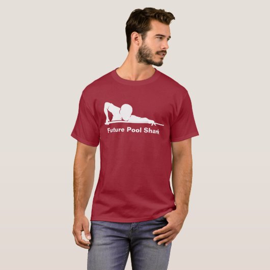 Cool Funny Future Pool Shark Billiards Tshirt (Devant entier)