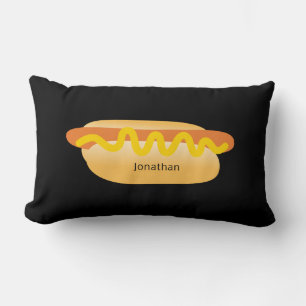 Cool Funny Hot Dog Novelty Aangepaste naam Kussen