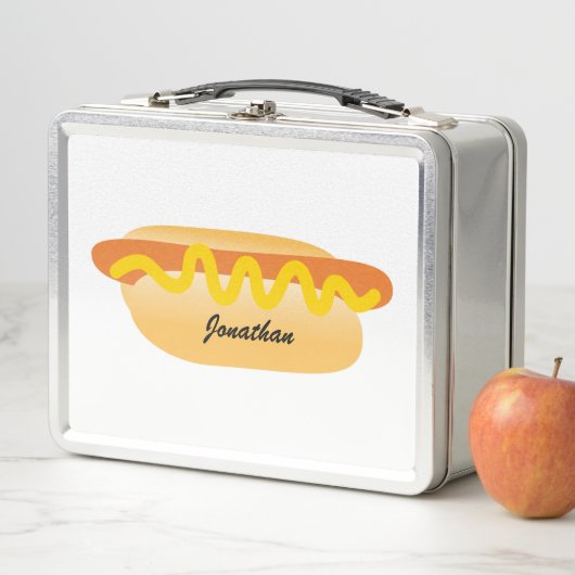 Cool Funny Hot Dog Terug naar School Aangepaste na (In situ)