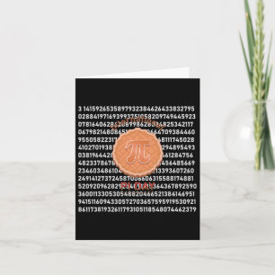 Cool Funny International Pi Day Pie Happy Pi Day Kaart