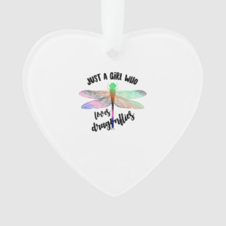 Cool Funny Just A Girl Who Loves Dragonflies Shirt