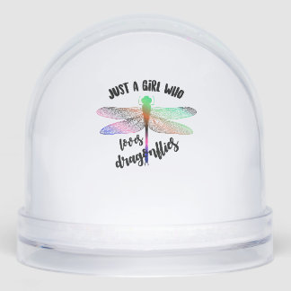 Cool Funny Just A Girl Who Loves Dragonflies Shirt