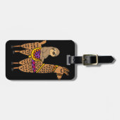 Cool Funny Sloth Riding Llama Bagagelabel (Voorkant horizontaal)