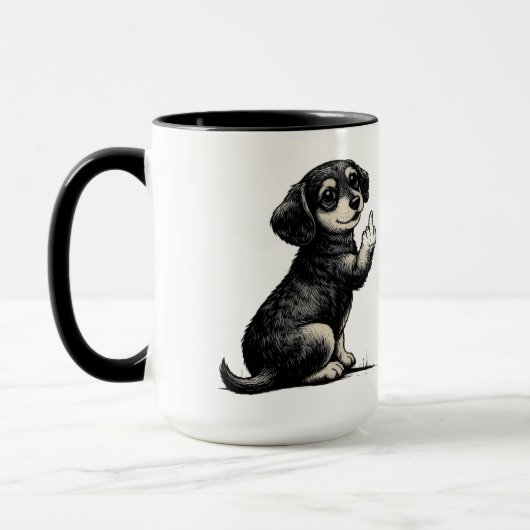 Cool funy dog Mug (Gauche)