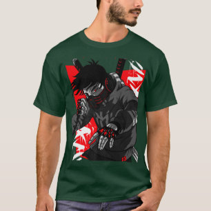 Cool Futuristic Ninja Steampunk Samurai Maskoorlog T-shirt