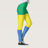 Cool Gabon Flag Mode Leggings (Rechts)