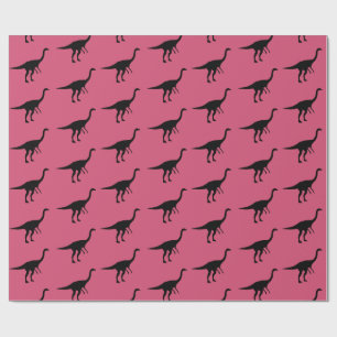 Cool Gallimimus Dino Dinosaur Silhouette Cadeaupapier