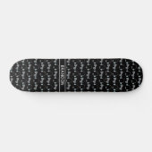 Cool Gamer Custom Black Gaming Patroon Skateboard (Horizontaal)