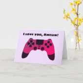 Cool Gamer Design - Gaming Controller Nerdy Kaart (Gele Bloem)