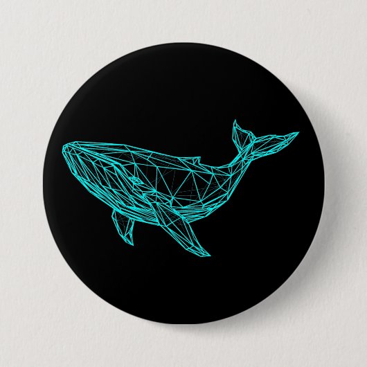 Cool Gamer Whale Button (Voorkant)
