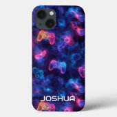 Cool Gaming Gepersonaliseerde Controller Patroon Case-Mate iPhone Case (Achterkant)