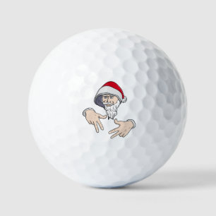 Cool Gangsta Hip Hop Hand Rap Sinterklaas Golfballen