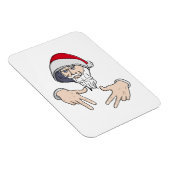 Cool Gangsta Hip Hop Hand Rap Sinterklaas Magneet (Rechterzijde)