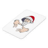 Cool Gangsta Hip Hop Hand Rap Sinterklaas Magneet (Linkerzijde)
