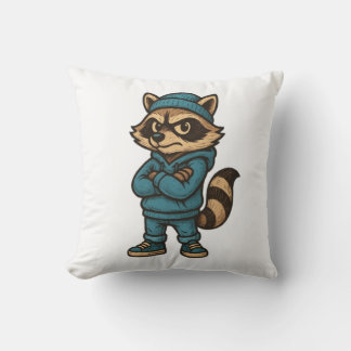 Cool Gangster Raccoon - Urban Streetwear Animal Ho Kussen