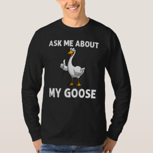 Cool Gans Voor Mannen Vrouwen Canadese Ganzen Voge T-shirt