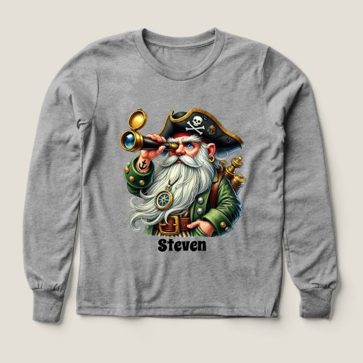 Cool garçons pirates amoureux ajouter le nom (Motif recto)