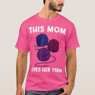 Cool garengeschenk voor moeder mama haken breien t-shirt