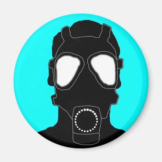 cool gasmask magneet (Voorkant)