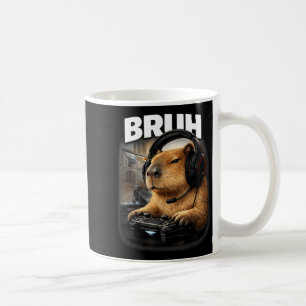 Cool gast dude capybara gamer grafisch grappige vi koffiemok