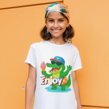 Cool Gator Summer Vibes T-shirt – Geniet van het l