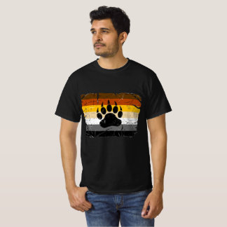 Cool Gay Bear trotskleurvlag Beerpoot  T-shirt