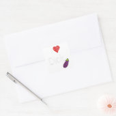 Cool Gay Pride Quote I Love Dick Funny Gay Pride Vierkante Sticker (Envelop)