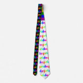 Cool Gay Pride Regenboog Stropdas (Achterkant)