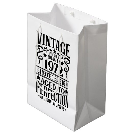 Cool  Geboortejaar 1972 Medium Cadeauzakje (Voorkant Gekanteld)