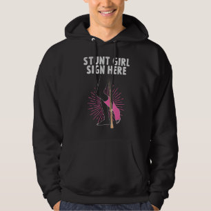 Cool gebroken been cadeau voor vrouwen Funny Stunt Hoodie
