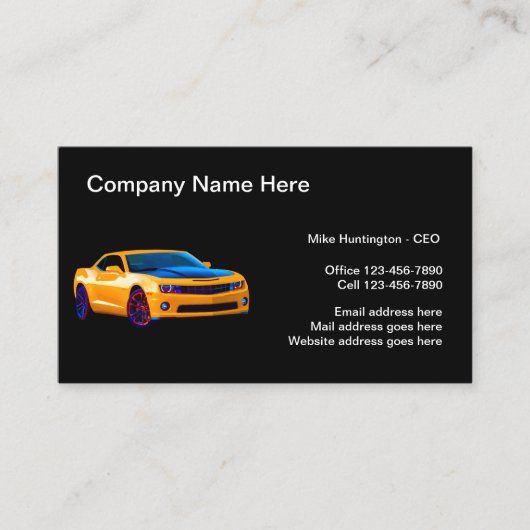 Cool gebruikte autodealer visitekaartje (Voorkant)