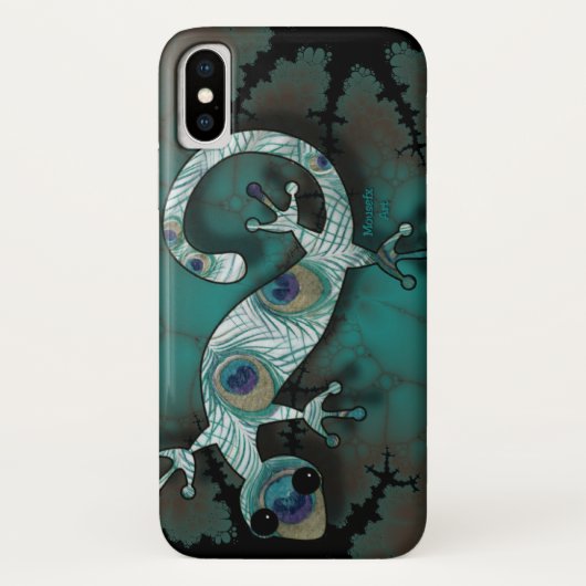 Cool Gecko iPhone X Hoesje (Achterkant)