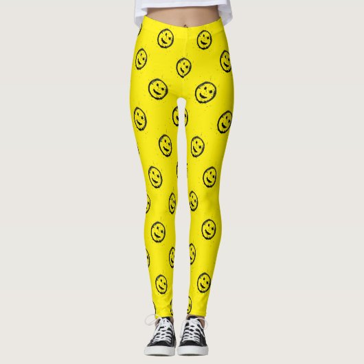 Cool Gehoopt fijn gezicht Leggings (Voorkant)
