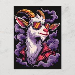 Cool Geit met Zonnebril T-Shirt – Grappig Chill An Briefkaart