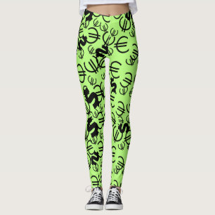 Cool geld euro dollars patroon leggings