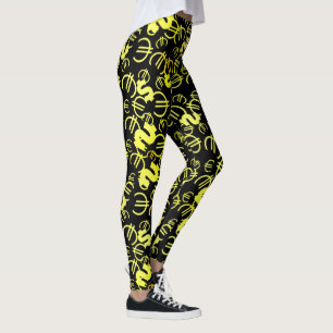 Cool geld euro dollars patroon leggings