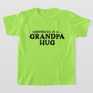 Cool geluk Opa knuffel woordkunst T-shirt