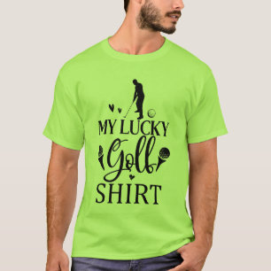 Cool gelukkig Golf woordkunst T-shirt
