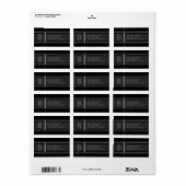 Cool Geometric Stylized Return Address Etiket (Full Sheet)