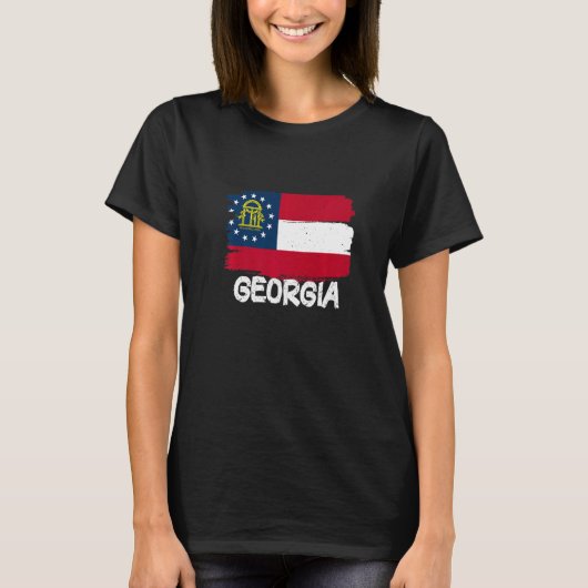 Cool Georgia Flag T-shirt (Voorkant)
