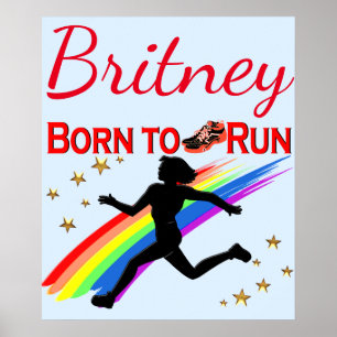 COOL GEPERSONALISEERD GEBOREN OM TRACK POSTER TE L