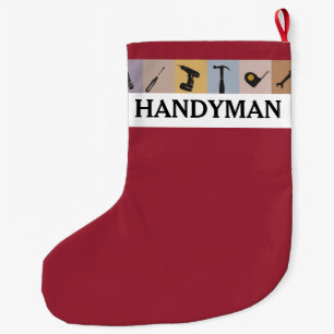 Cool Gepersonaliseerd Handyman Working Mannen Tool Grote Kerstsok