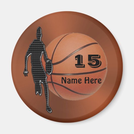 Cool Gepersonaliseerde Basketbal Magneten voor Jon (Voorkant)