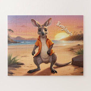 Cool gepersonaliseerde kangoeroe legpuzzel